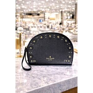 Kate Spade New York Shara Larchmont Studded Black Wristlet